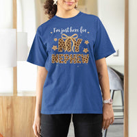 Im Just Here For My Nephew T Shirt For Women Gift For Aunt From Nephew Leopard