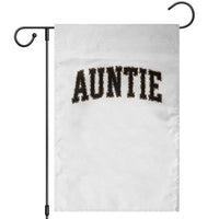 Auntie Garden Flag Retro Varsity New Aunt Letter Print