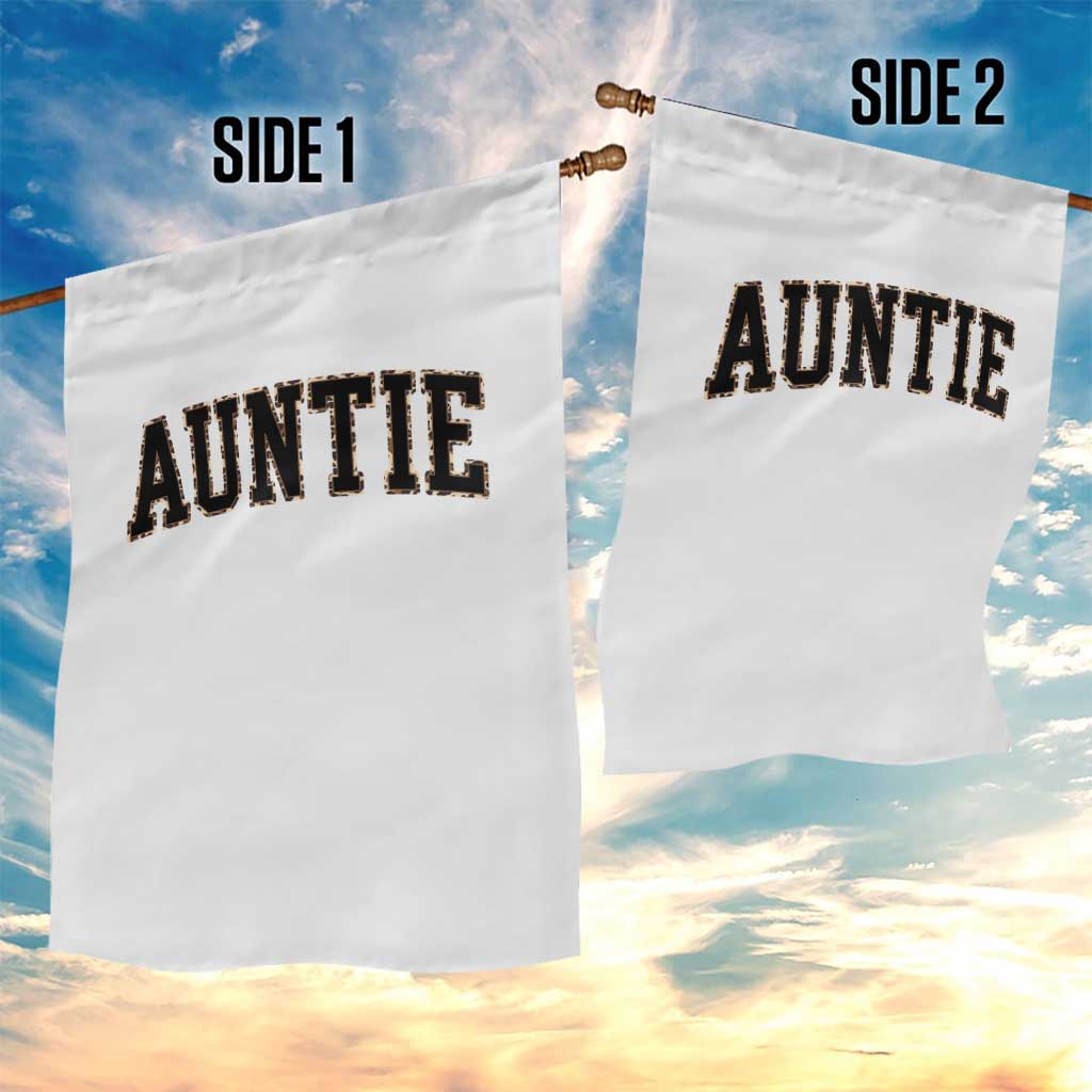 Auntie Garden Flag Retro Varsity New Aunt Letter Print