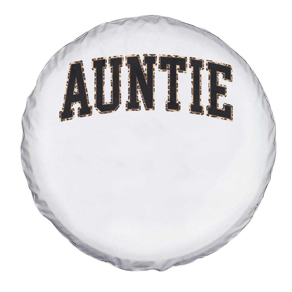 Auntie Spare Tire Cover Retro Varsity New Aunt Letter Print