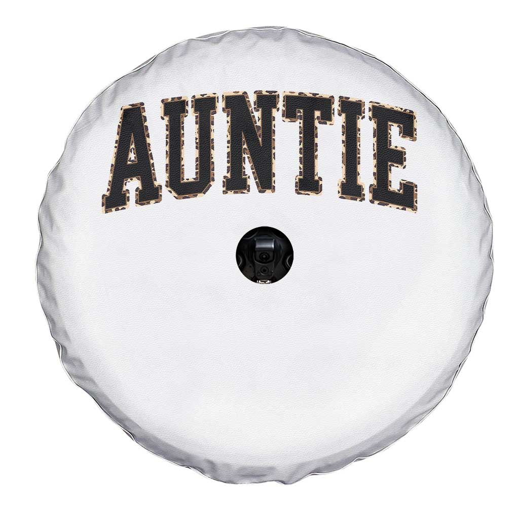 Auntie Spare Tire Cover Retro Varsity New Aunt Letter Print