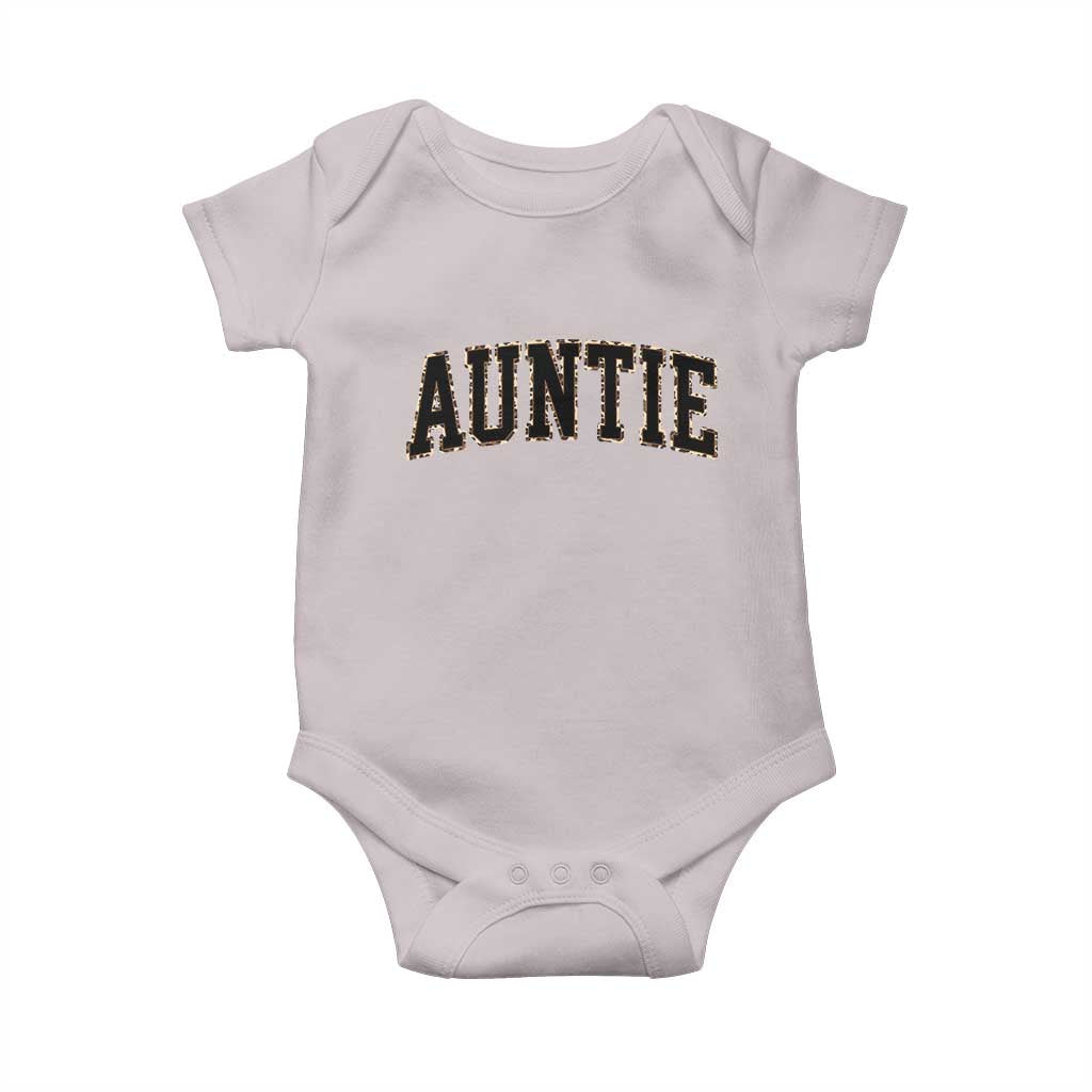 Auntie Baby Onesie Retro Varsity New Aunt Letter Print