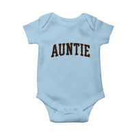 Auntie Baby Onesie Retro Varsity New Aunt Letter Print