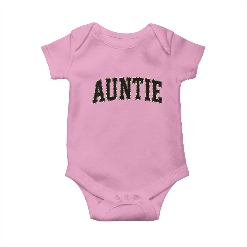 Auntie Baby Onesie Retro Varsity New Aunt Letter Print