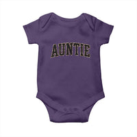 Auntie Baby Onesie Retro Varsity New Aunt Letter Print