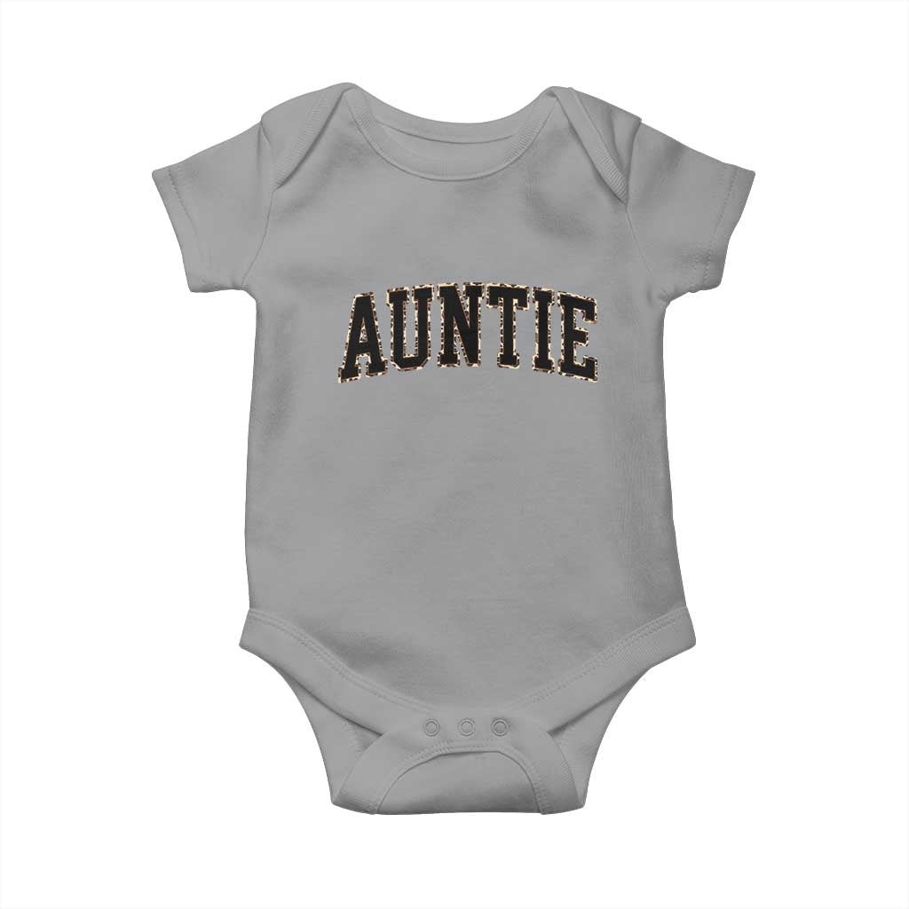 Auntie Baby Onesie Retro Varsity New Aunt Letter Print