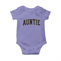 Auntie Baby Onesie Retro Varsity New Aunt Letter Print