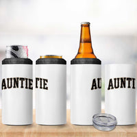 Auntie 4 in 1 Can Cooler Tumbler Retro Varsity New Aunt Letter Print