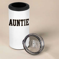 Auntie 4 in 1 Can Cooler Tumbler Retro Varsity New Aunt Letter Print