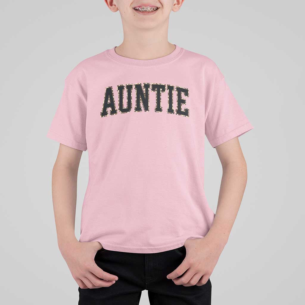 Auntie T Shirt For Kid Retro Varsity New Aunt Letter Print