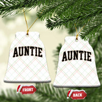 Auntie Ceramic Ornament Retro Varsity New Aunt Letter Print