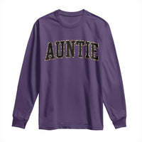 Auntie Long Sleeve Shirt Retro Varsity New Aunt Letter Print