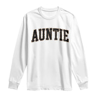 Auntie Long Sleeve Shirt Retro Varsity New Aunt Letter Print