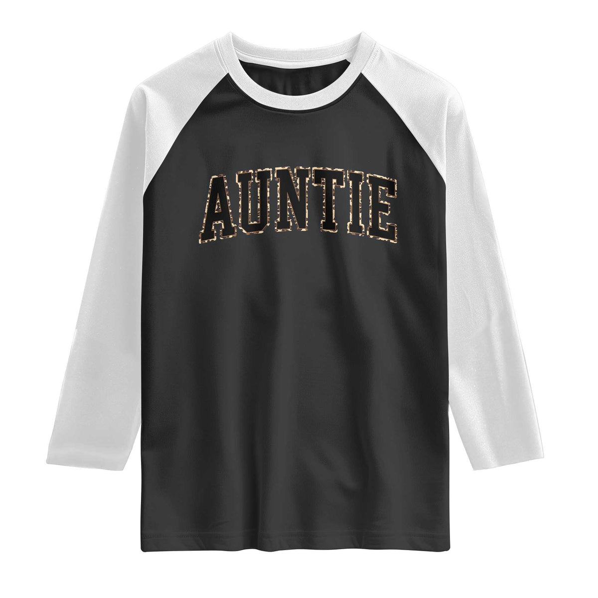 Auntie Raglan Shirt Retro Varsity New Aunt Letter Print