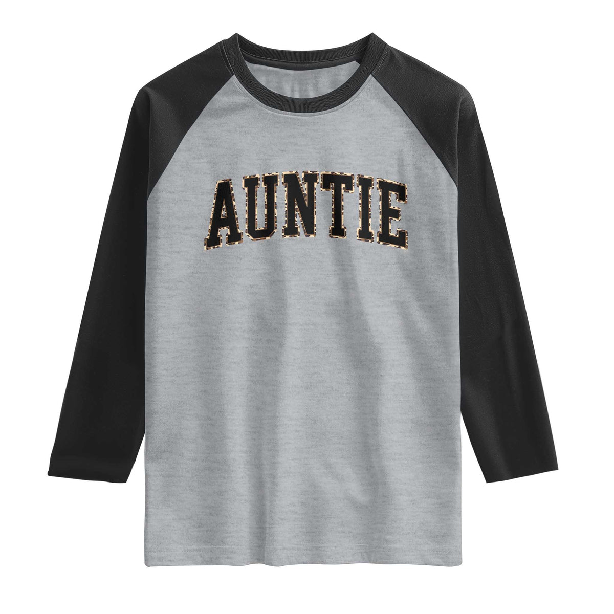Auntie Raglan Shirt Retro Varsity New Aunt Letter Print