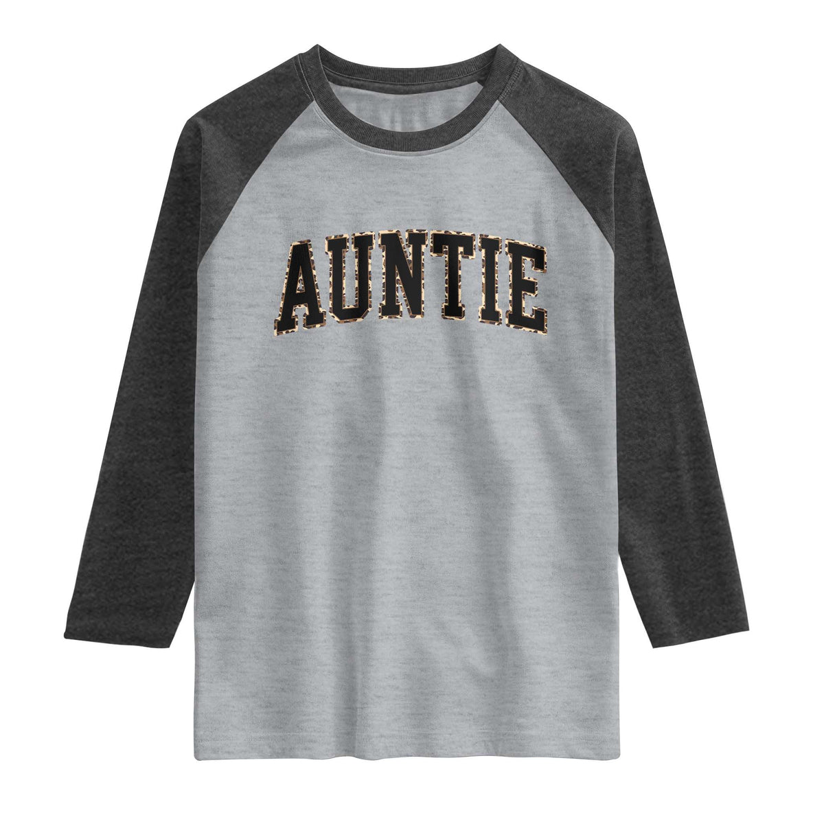Auntie Raglan Shirt Retro Varsity New Aunt Letter Print