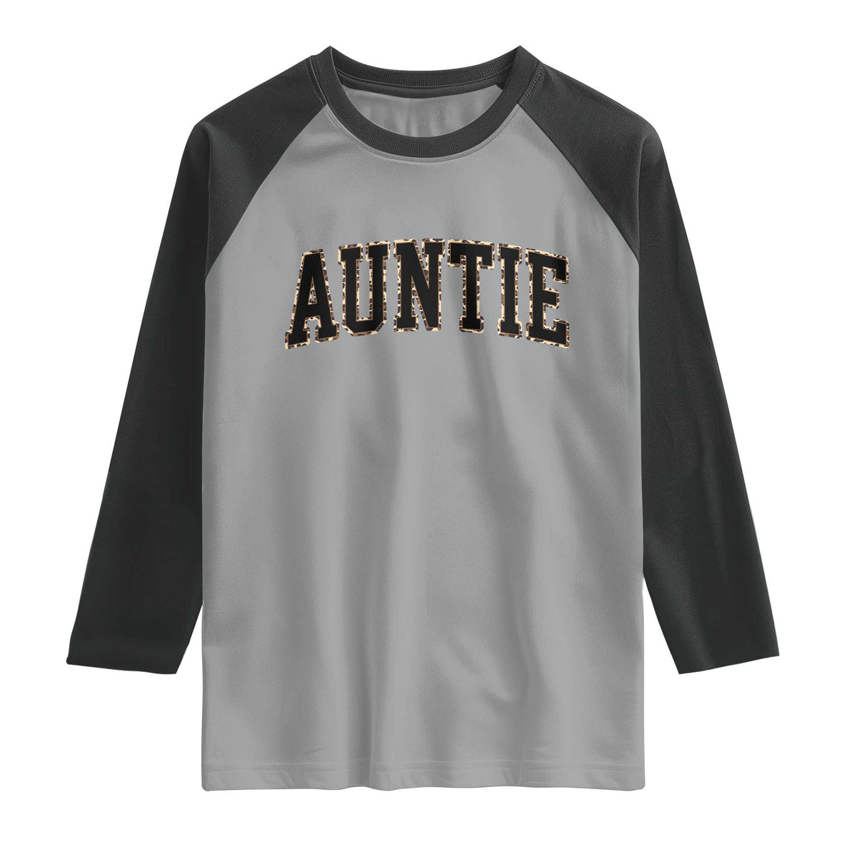 Auntie Raglan Shirt Retro Varsity New Aunt Letter Print