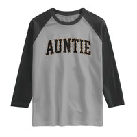Auntie Raglan Shirt Retro Varsity New Aunt Letter Print