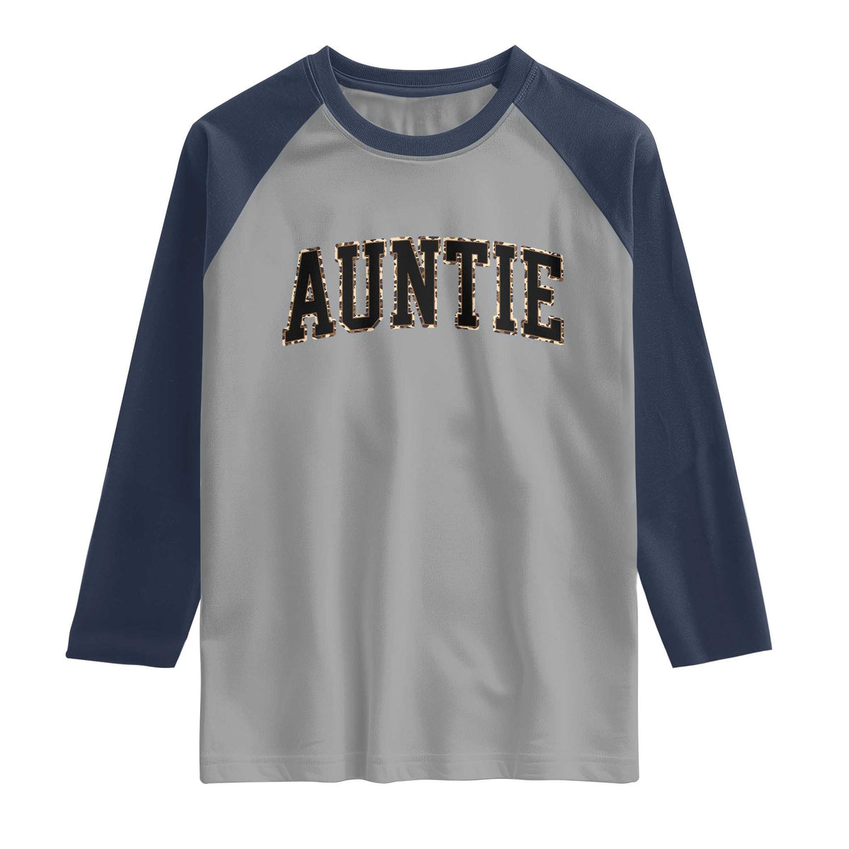 Auntie Raglan Shirt Retro Varsity New Aunt Letter Print