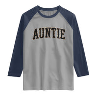 Auntie Raglan Shirt Retro Varsity New Aunt Letter Print