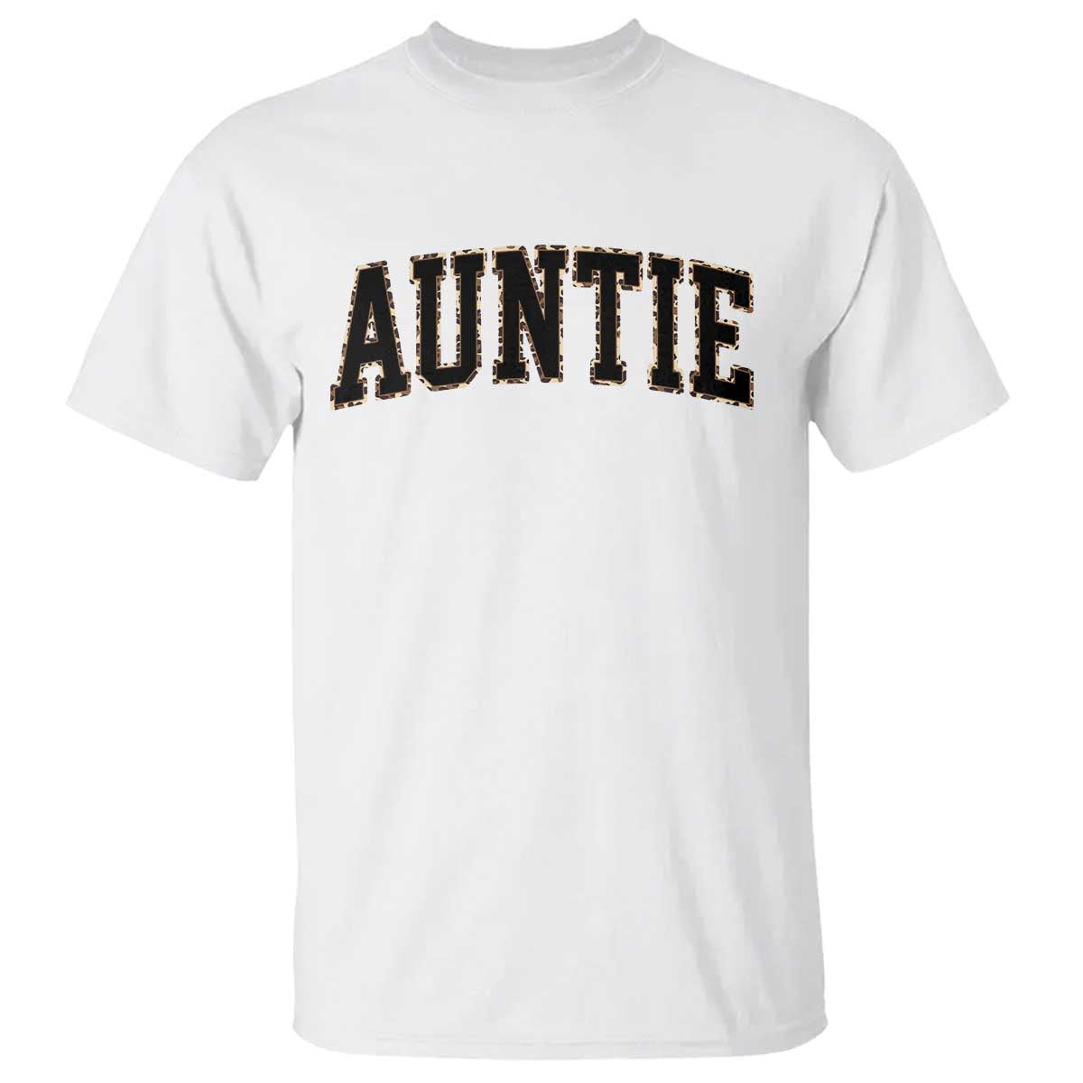 Auntie T Shirt Retro Varsity New Aunt Letter Print