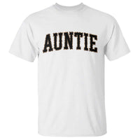Auntie T Shirt Retro Varsity New Aunt Letter Print