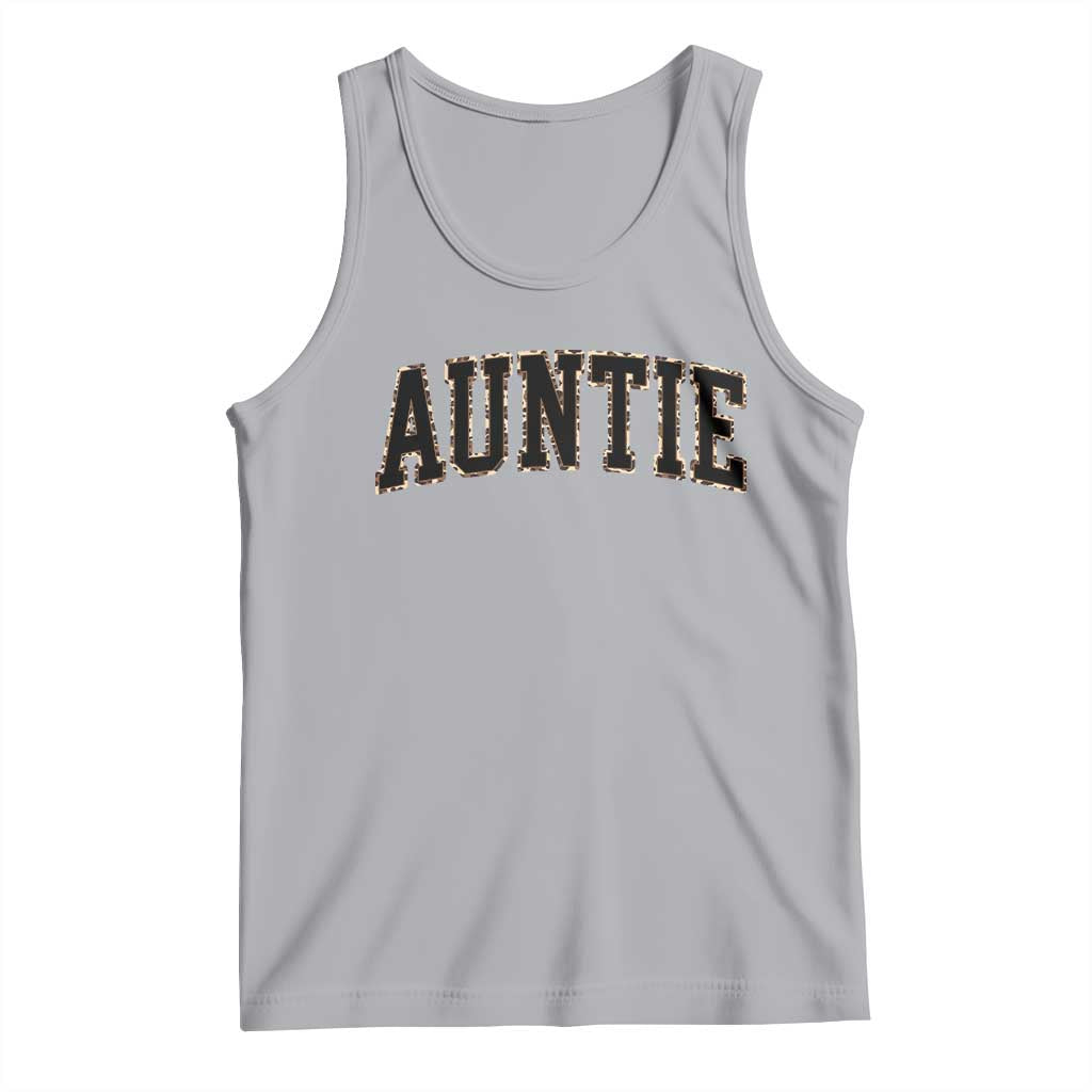 Auntie Tank Top Retro Varsity New Aunt Letter Print