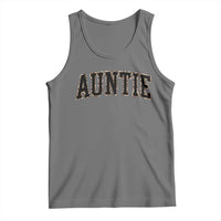 Auntie Tank Top Retro Varsity New Aunt Letter Print
