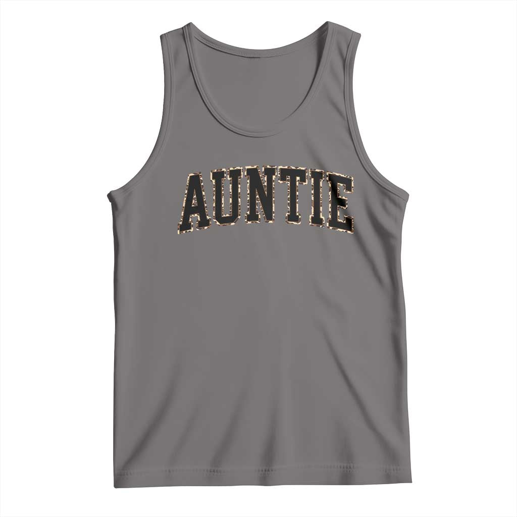 Auntie Tank Top Retro Varsity New Aunt Letter Print