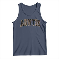 Auntie Tank Top Retro Varsity New Aunt Letter Print