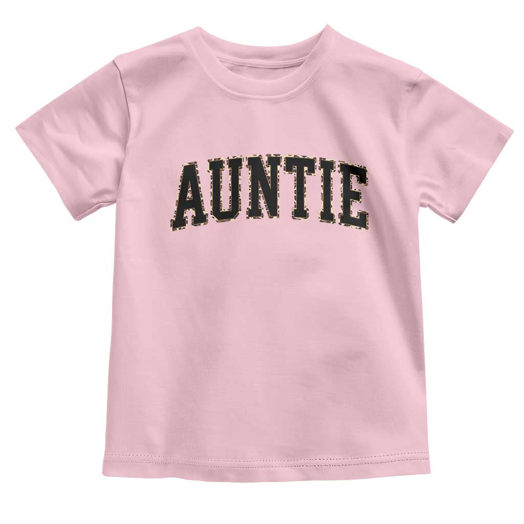 Auntie Toddler T Shirt Retro Varsity New Aunt Letter Print