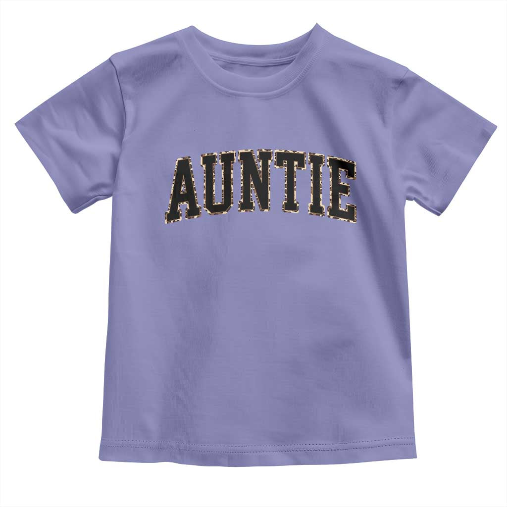 Auntie Toddler T Shirt Retro Varsity New Aunt Letter Print