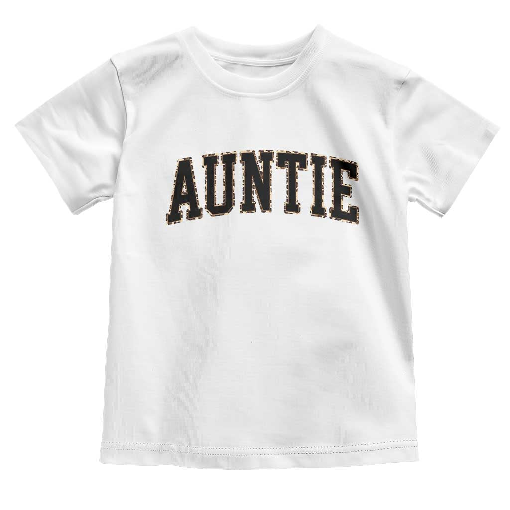 Auntie Toddler T Shirt Retro Varsity New Aunt Letter Print