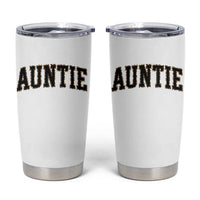 Auntie Tumbler Cup Retro Varsity New Aunt Letter Print