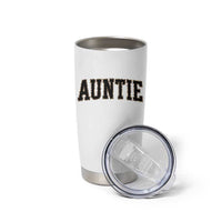Auntie Tumbler Cup Retro Varsity New Aunt Letter Print