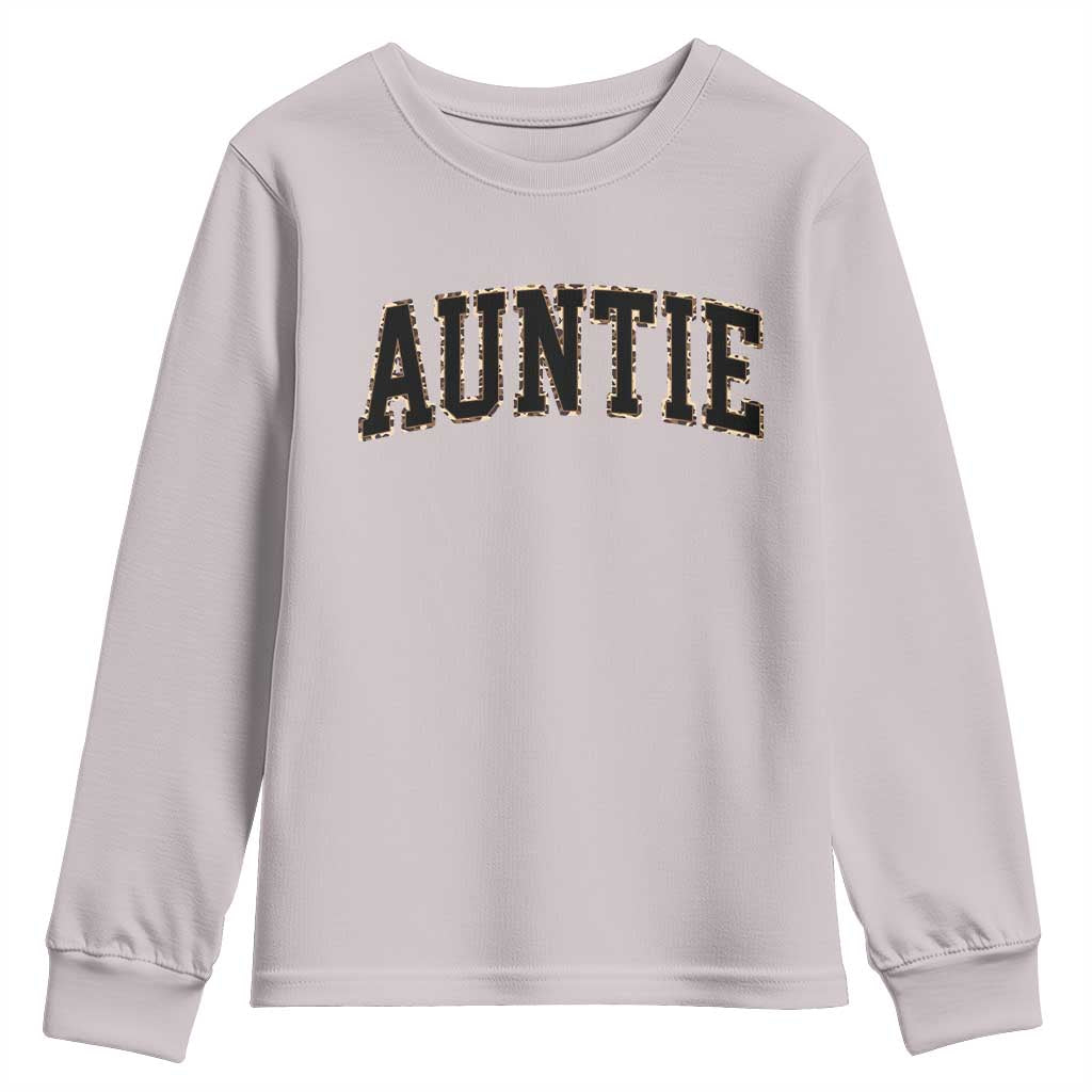 Auntie Youth Sweatshirt Retro Varsity New Aunt Letter Print