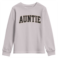 Auntie Youth Sweatshirt Retro Varsity New Aunt Letter Print