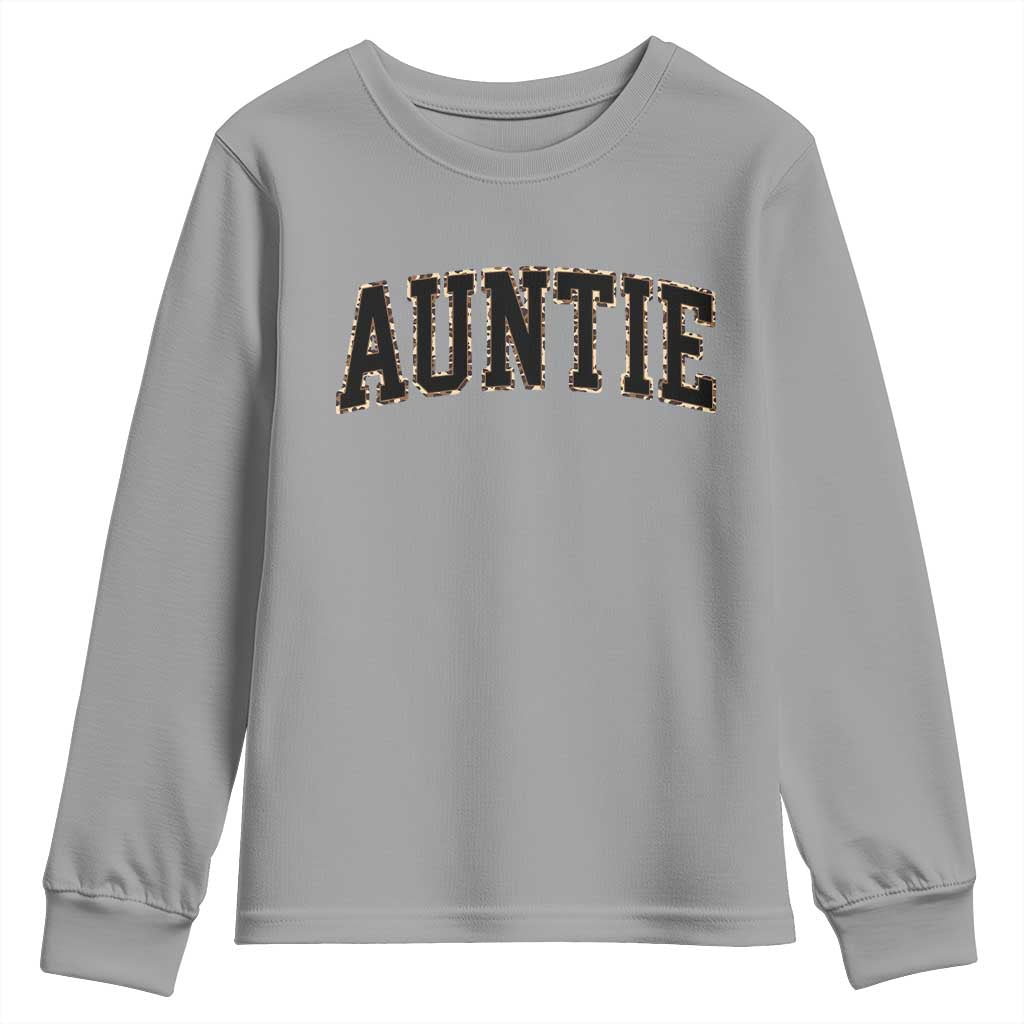 Auntie Youth Sweatshirt Retro Varsity New Aunt Letter Print