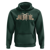 Leopard Auntie Hoodie Coquette Bow Cute Gift For Aunt