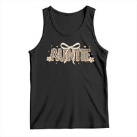 Leopard Auntie Tank Top Coquette Bow Cute Gift For Aunt