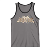 Leopard Auntie Tank Top Coquette Bow Cute Gift For Aunt