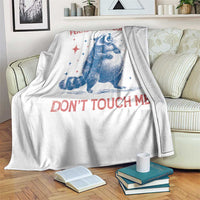 Pregnant Racoon Throw Blanket Feral And Pregnant Dont Touch Me Pregnancy Humor