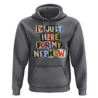 Im Just Here For My Nephew Hoodie Trendy Aunts Letter Print Vintage