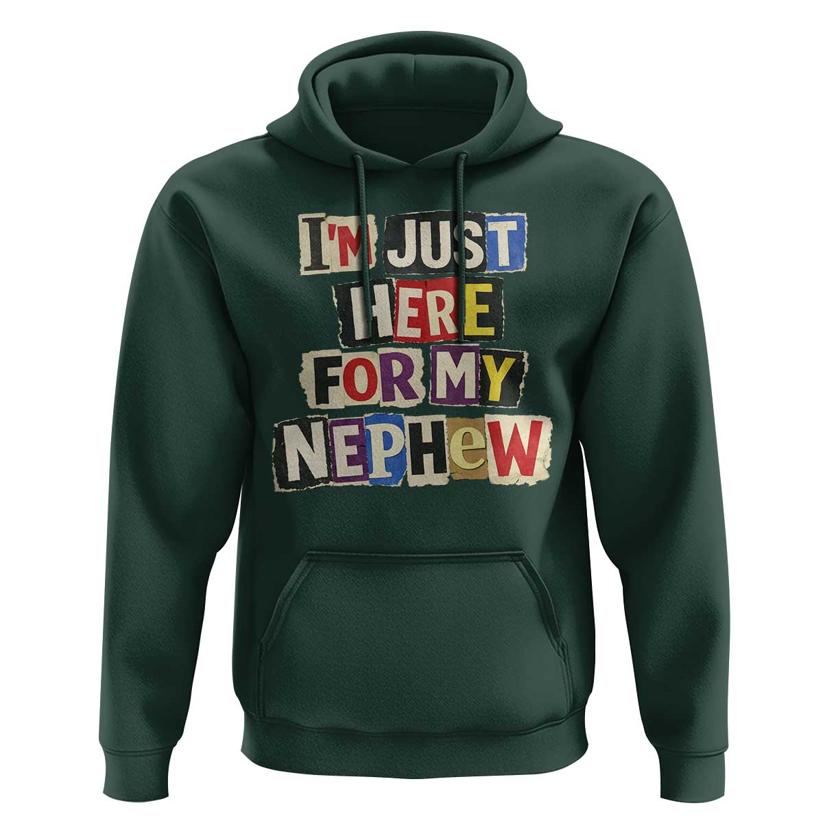 Im Just Here For My Nephew Hoodie Trendy Aunts Letter Print Vintage