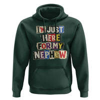 Im Just Here For My Nephew Hoodie Trendy Aunts Letter Print Vintage