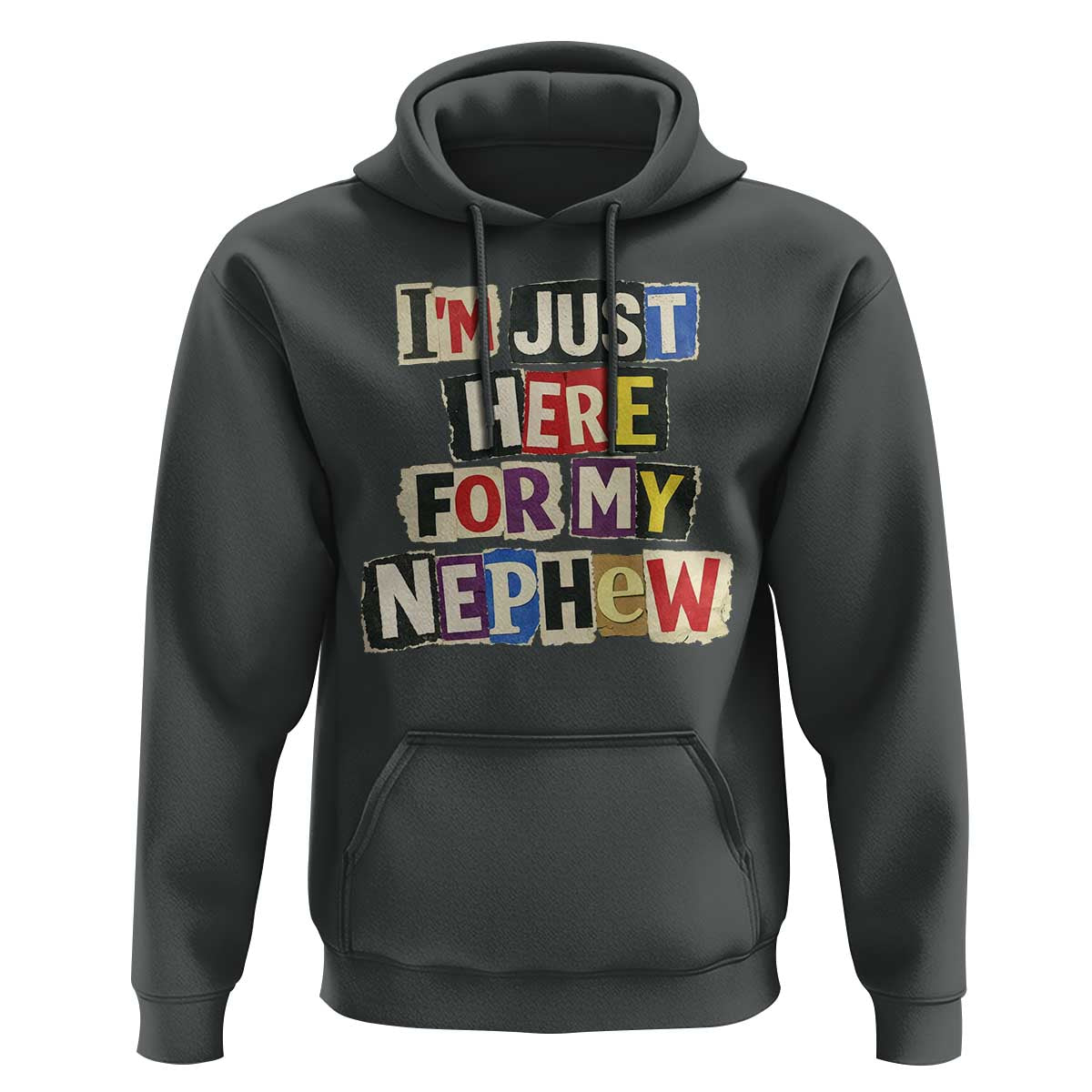 Im Just Here For My Nephew Hoodie Trendy Aunts Letter Print Vintage