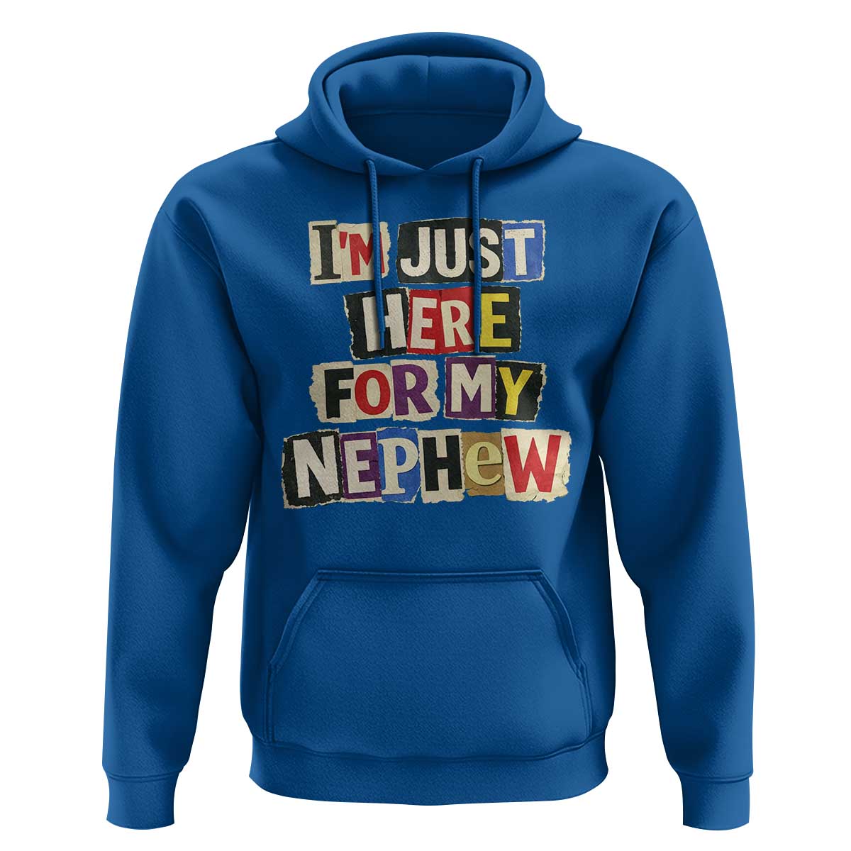 Im Just Here For My Nephew Hoodie Trendy Aunts Letter Print Vintage
