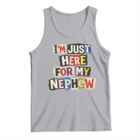 Im Just Here For My Nephew Tank Top Trendy Aunts Letter Print Vintage