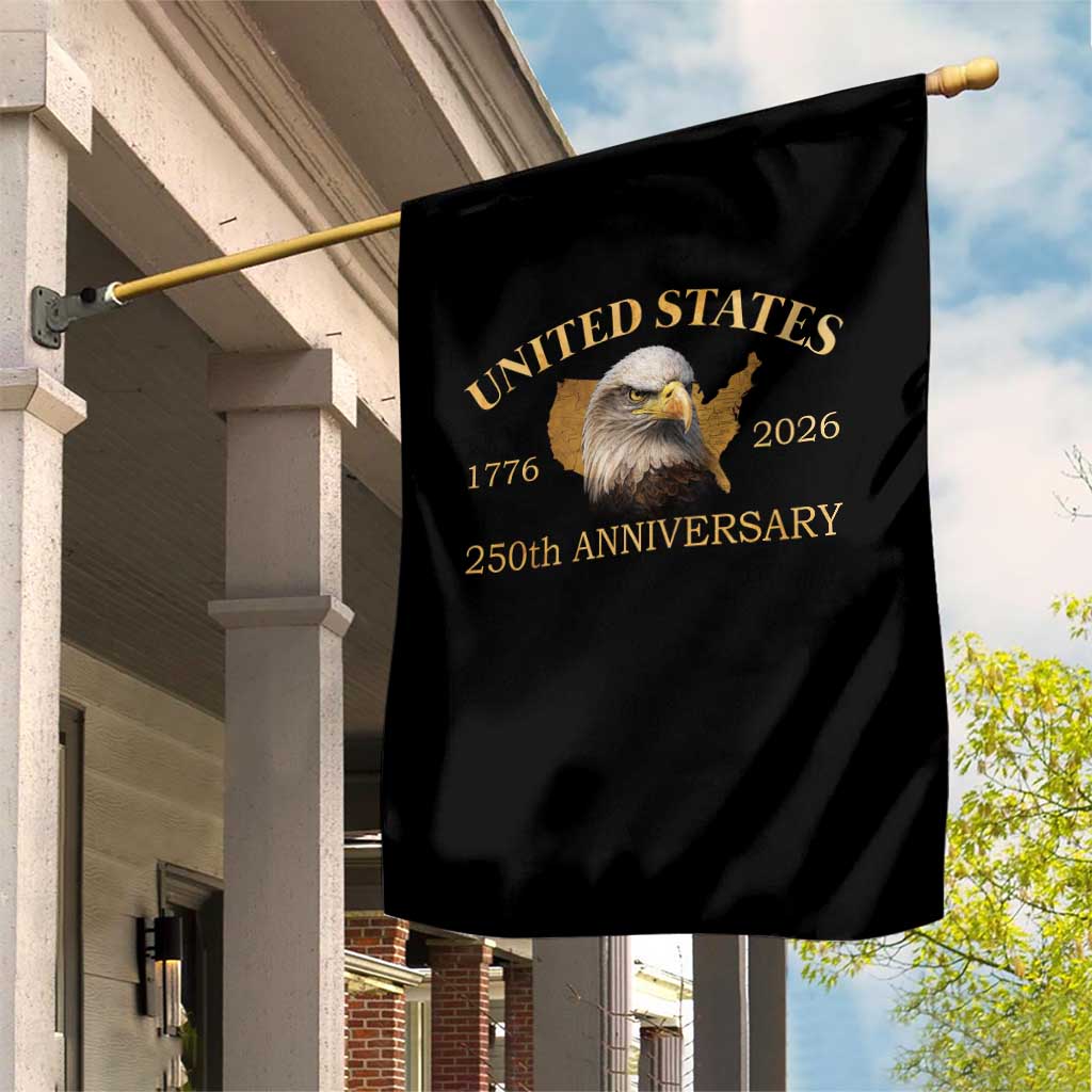 USA 250th Anniversary Garden Flag American Map Patriotic 1776-2026 America 250