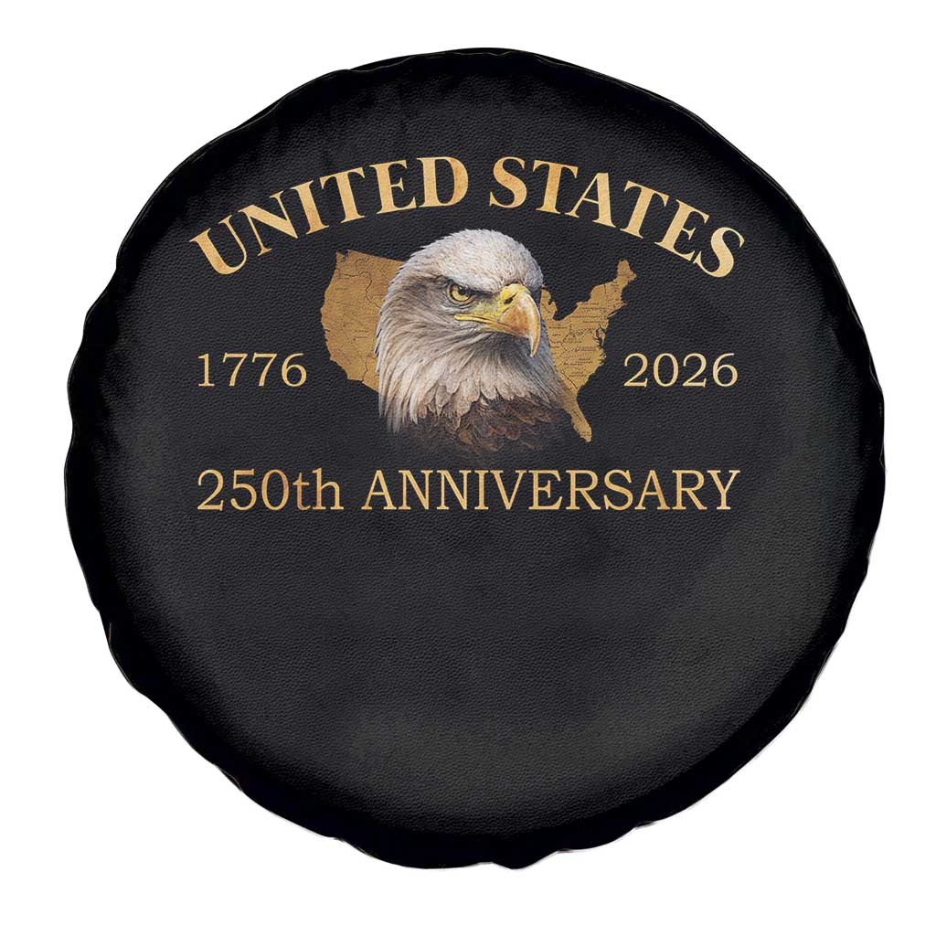 USA 250th Anniversary Spare Tire Cover American Map Patriotic 1776-2026 America 250